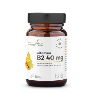 Aura Herbals Witamina B2 R-5-P 40 mg ryboflawina 60 kapsułek