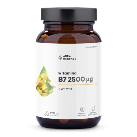 Aura Herbals Witamina B7 2500 µg biotyna 120 kapsułek