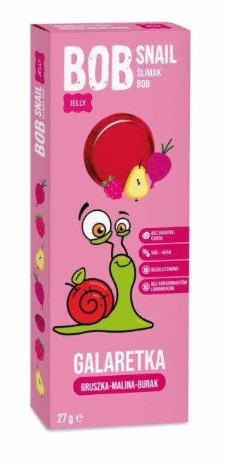 BOB SNAIL Przekąska galaretka gruszka malina burak 27 g