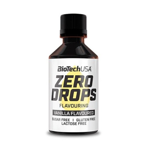 BioTech USA Zero Drops 50 ml o smaku waniliowym