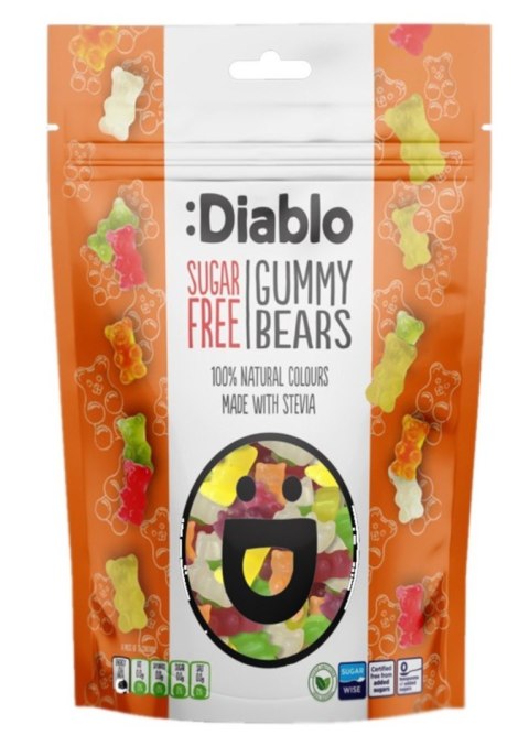 Diablo Misie gumowe żelki bez dodatku cukru 75 g