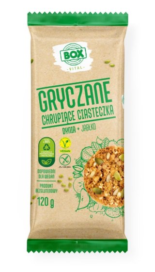 Frank&Oli Ciastka Gryczane Bezglutenowe Dynia + Jabłko 120g