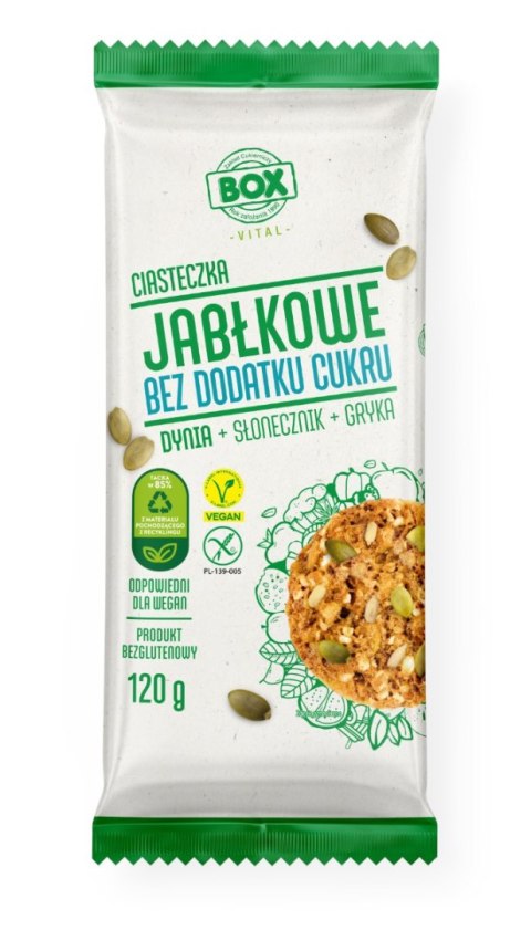 Frank&Oli Ciastka Jabłkowe z Dynią Bez dodatku cukru 120g