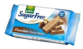 GULLON Wafelki z nadzieniem czekoladowym bez cukru 60 g