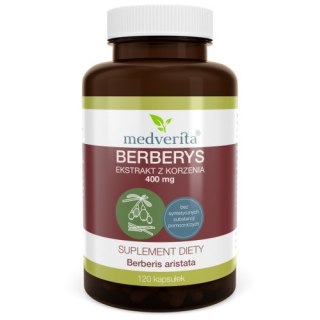 Medverita Berberys ekstrakt 400 mg 120 kapsułek