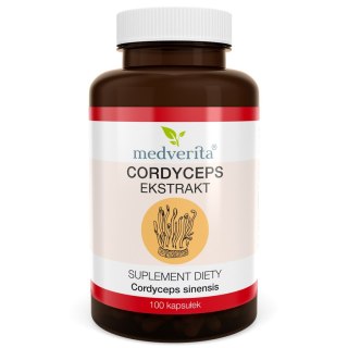 Medverita Cordyceps 500 mg Maczużnik chiński 100 kapsułek