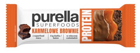 Purella Superfoods Protein bar baton proteinowy karmelowe brownie 45g