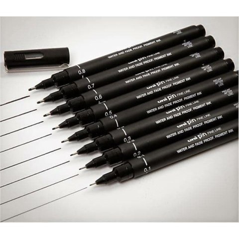 CIENKOPIS KREŚLARSKI UNI PIN-200 0,4mm CZARNY Uni