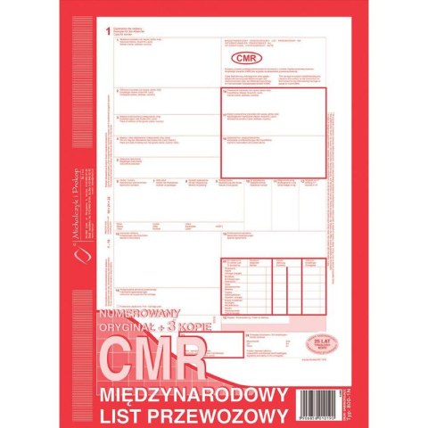 CMR MIĘDZYNARODOWY LIST PRZEWOZOWY A4 (O+3K) NUMEROWANY Michalczyk i Prokop CMR MIĘDZYNARODOWY LIST PRZEWOZOWY A4 (O+3K) NUMEROWANY Michalczyk i Prokop