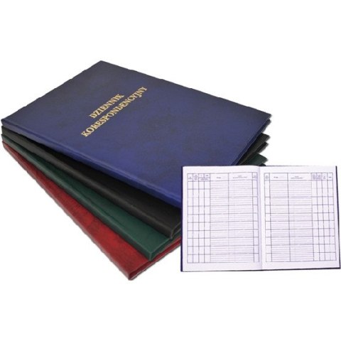 Dziennik korespondencyjny A4 300 kartek czarny BARBARA