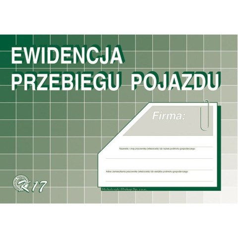 EWIDENCJA PRZEBIEGU POJAZDÓW (BEZ KOSZTÓW) A5 Michalczyk i Prokop EWIDENCJA PRZEBIEGU POJAZDÓW (BEZ KOSZTÓW) A5 Michalczyk i Prokop
