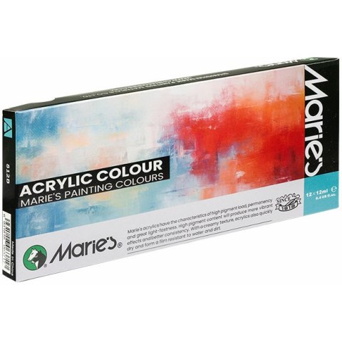 FARBY AKRYLOWE MARIE'S 12ml*12 KOLORÓW MARIES FARBY AKRYLOWE MARIE'S 12ml*12 KOLORÓW MARIES