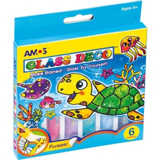 FARBY WITRAŻOWE AMOS 10,5ml*6 KOLORÓW Amos