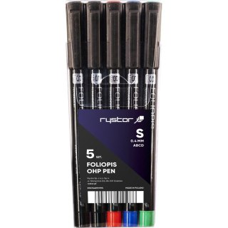 FOLIOPISY RYSTOR FS-4 3 KOLORY+2 CZARNE Rystor