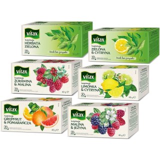 HERBATA VITAX INSPIRATIONS ZIELONA z CYTRYNĄ (20) Vitax
