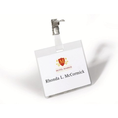 IDENTYFIKATOR DURABLE 60x90mm POZIOMY Z KLIPEM Durable IDENTYFIKATOR DURABLE 60x90mm POZIOMY Z KLIPEM Durable