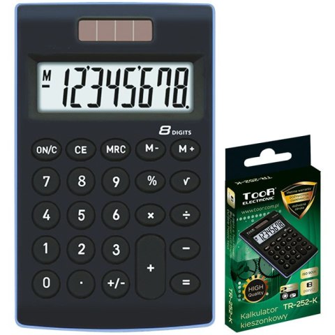 KALKULATOR TOOR TR-252 CZARNY TOOR KALKULATOR TOOR TR-252 CZARNY TOOR