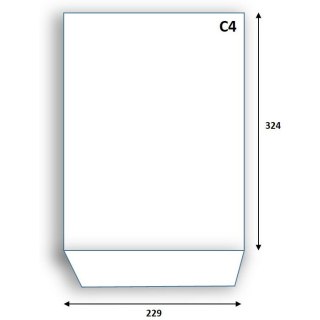 KOPERTY C4 SK BIAŁE (250) NC Koperty