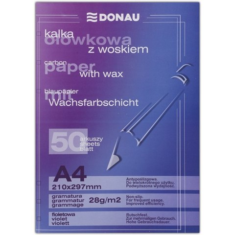 Kalka ołówkowa Donau A4 z woskiem (50) Donau Kalka ołówkowa Donau A4 z woskiem (50) Donau