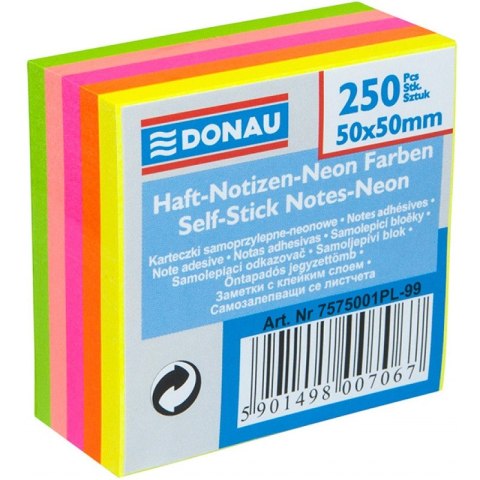 Karteczki Donau 50x50mm 5 kolorów (250) Donau Karteczki Donau 50x50mm 5 kolorów (250) Donau