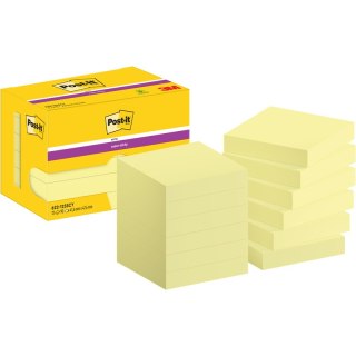 Karteczki Post-it Super Sticky 47.6x47.6mm (622-12SSCY-EU) żółte (12x90) Post-it