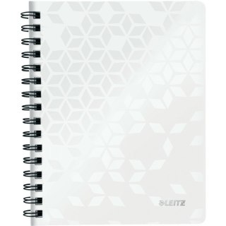 Kołonotatnik Leitz Wow A5/80k kratka biały Leitz