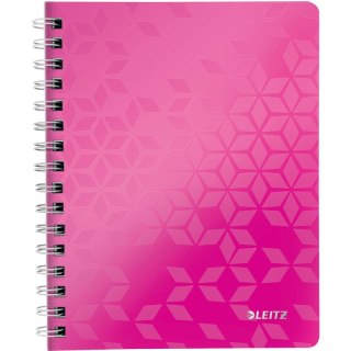 Kołonotatnik Leitz Wow A5/80k kratka różowy Leitz