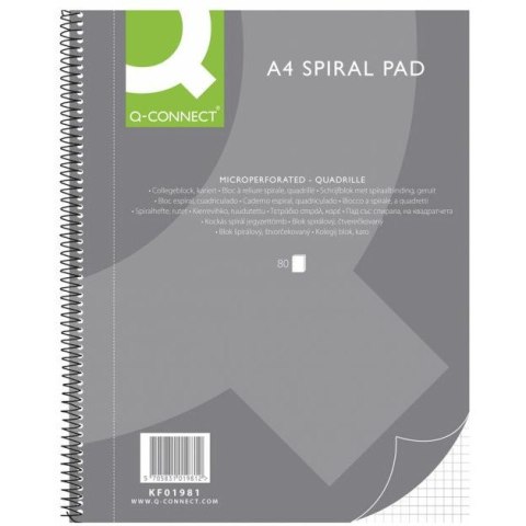 Kołonotatnik Q-Connect A4/80k kratka Q-CONNECT