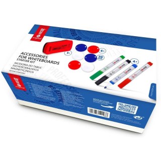 Akcesoria do tablic MemoBe: 4 markery czyścik magn MemoBe