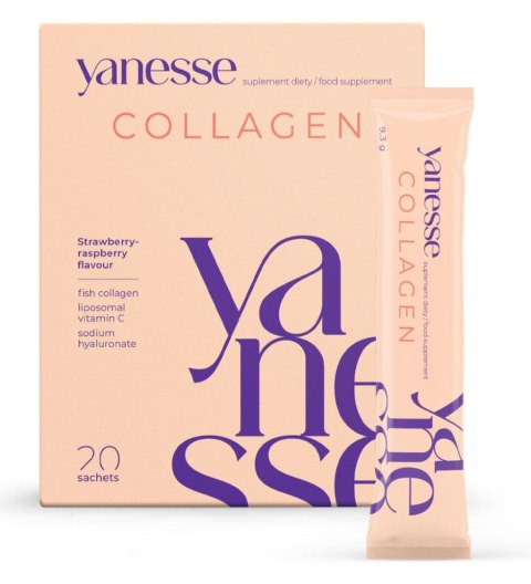 AronPharma Yanesse® Collagen 20 saszetek o smaku truskawkowo-malinowym