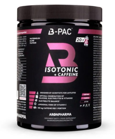 Aronpharma B-PAC ® Isotonic + Caffeine 500 g o smaku arbuz-limonka