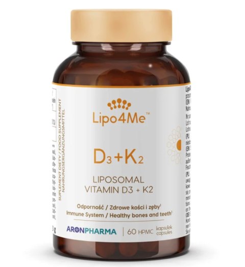 Aronpharma Lipo4U D3+K2 60 kapsułek HPMC