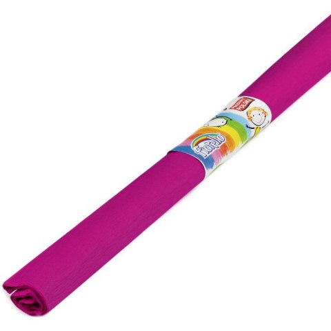 BIBUŁA MARSZCZONA CIEMNORÓŻOWA FIORELLO