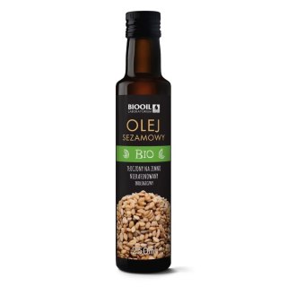 BIOOIL Olej Sezamowy Tłoczony Na Zimno BIO 250 ml