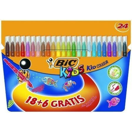 Flamastry BiC Kids Kid Couleur 24 kolory Bic