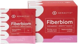 Genactiv Fiberbiom Arabinogalaktan + Colostrum saszetki 15 x 6 g