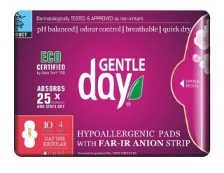 Gentle Day Podpaski Higieniczne Z Paskiem Anionowym Na Dzień 10 sztuk