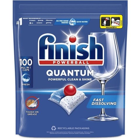Kapsułki do zmywarki Finish Quantum All-in-1 (100) FINISH