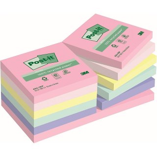 Karteczki Post-it 76x76mm (654-1RP) pastelowe (16x100) Post-it
