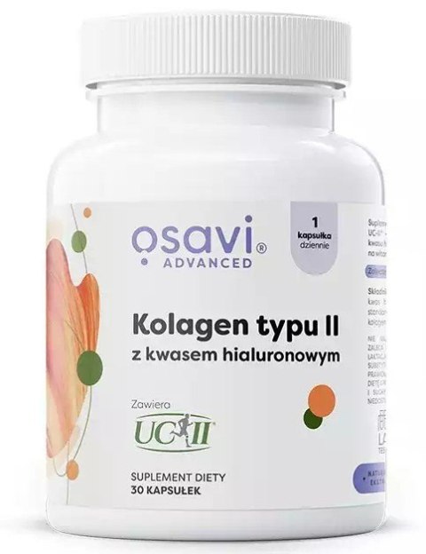 Osavi Kolagen Typu II z Kwasem Hialuronowym 30 kapsułek