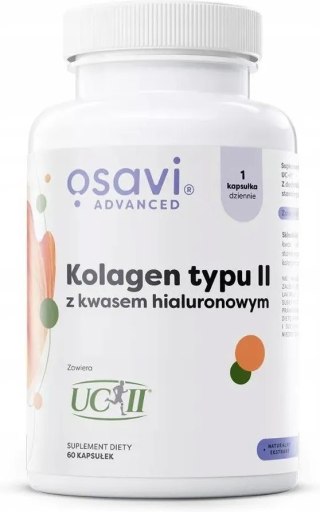 Osavi Kolagen Typu II z Kwasem Hialuronowym 60 kapsułek