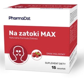 PharmaDot Na Zatoki MAX 15 saszetek o smaku malinowym