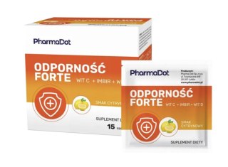 PharmaDot Odporność Forte 15 saszetek o smaku cytrynowym