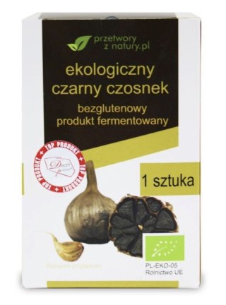 Przetwory Z Natury Czarny Czosnek Bezglutenowy BIO 1 sztuka