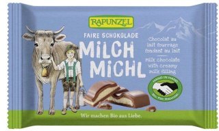 Rapunzel Czekolada Mleczna Z Nadzieniem Mlecznym Dla Dzieci BIO 100 g
