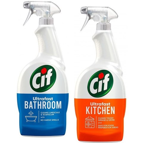 Spray do czyszczenia Cif Ultrafast 500ml Łazienka CIF