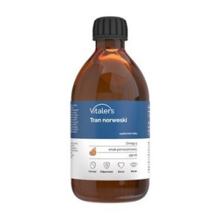 Vitalers - Tran norweski pomarańczowy 250ml