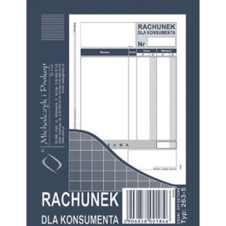 RACHUNEK DLA KONSUMENTA A6 (OFFSET) Michalczyk i Prokop