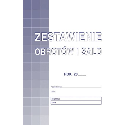 ZESTAWIENIE OBROTÓW I SALD A4 (OFFSET) Michalczyk i Prokop