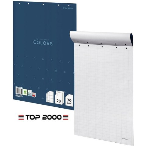 Blok do flipchartu Top 2000 Colors 64x90cm kratka (20) Top 2000 Blok do flipchartu Top 2000 Colors 64x90cm kratka (20) Top 2000